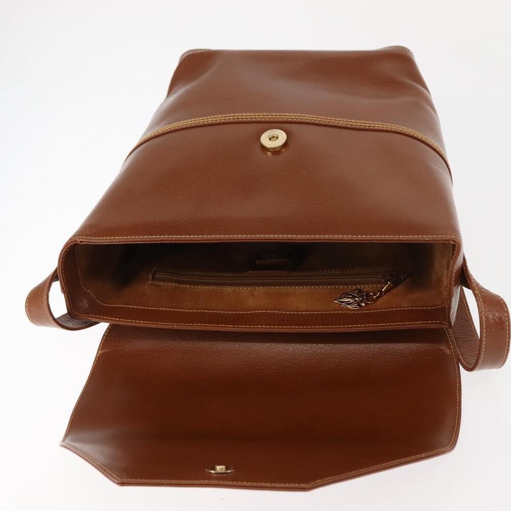 GUCCI Shoulder Bag Leather Brown Auth ep10968 - Picture 10 of 16